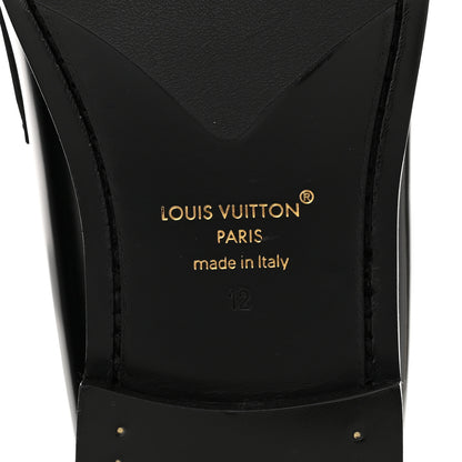 Louis Vuitton Calfskin Monogram Eclipse Mens Major Loafers 12 Black 8 of 10