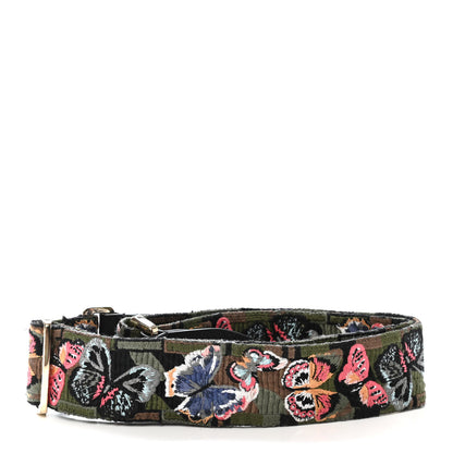 Valentino Garavani Canvas Camubutterfly Rockstud Guitar Strap Multicolor 2 of 4