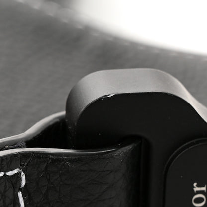 Christian Dior X PETER DOIG Grained Calfskin Saddle Bag Black 11 of 13