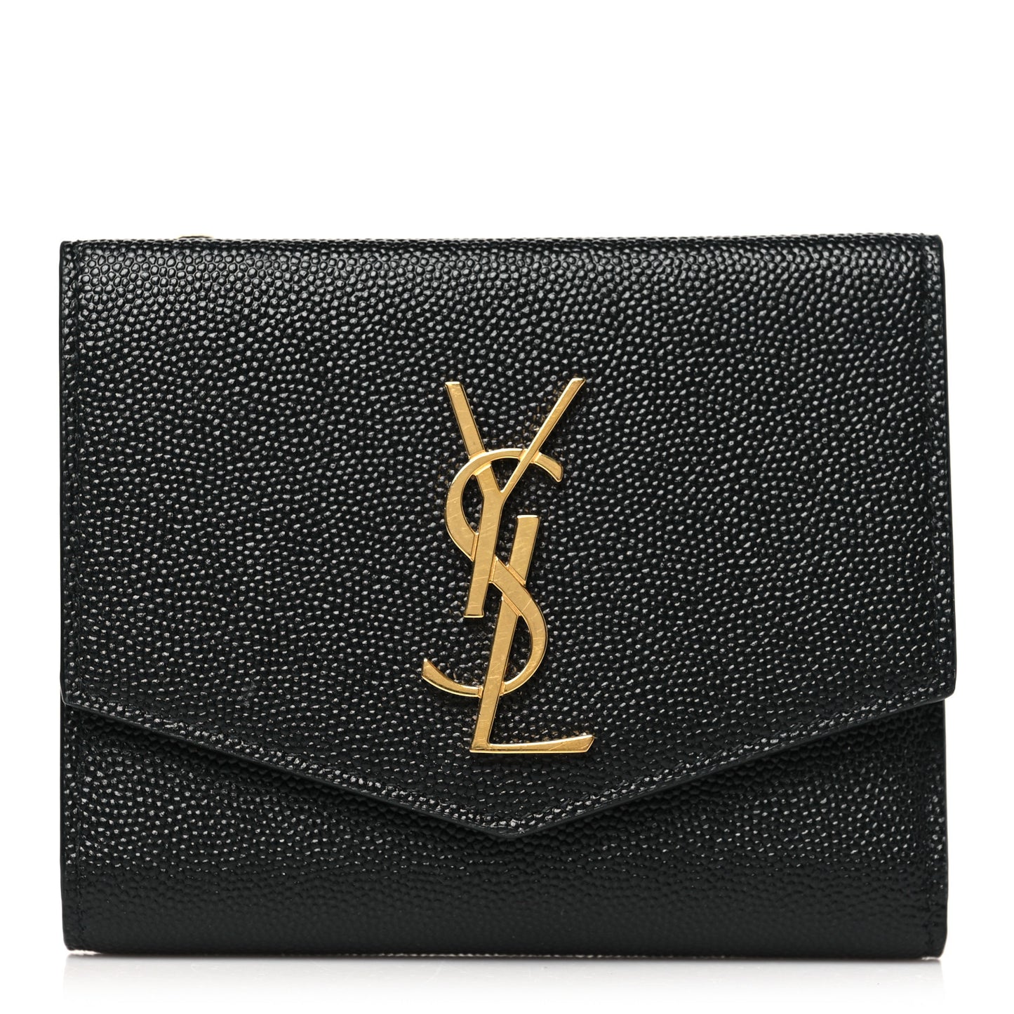 Grain De Poudre Monogram Bi-Fold Wallet Black
