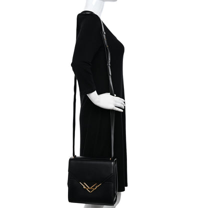 Bottega Veneta Box Calfskin Nappa Clip Bag Black 2 of 10