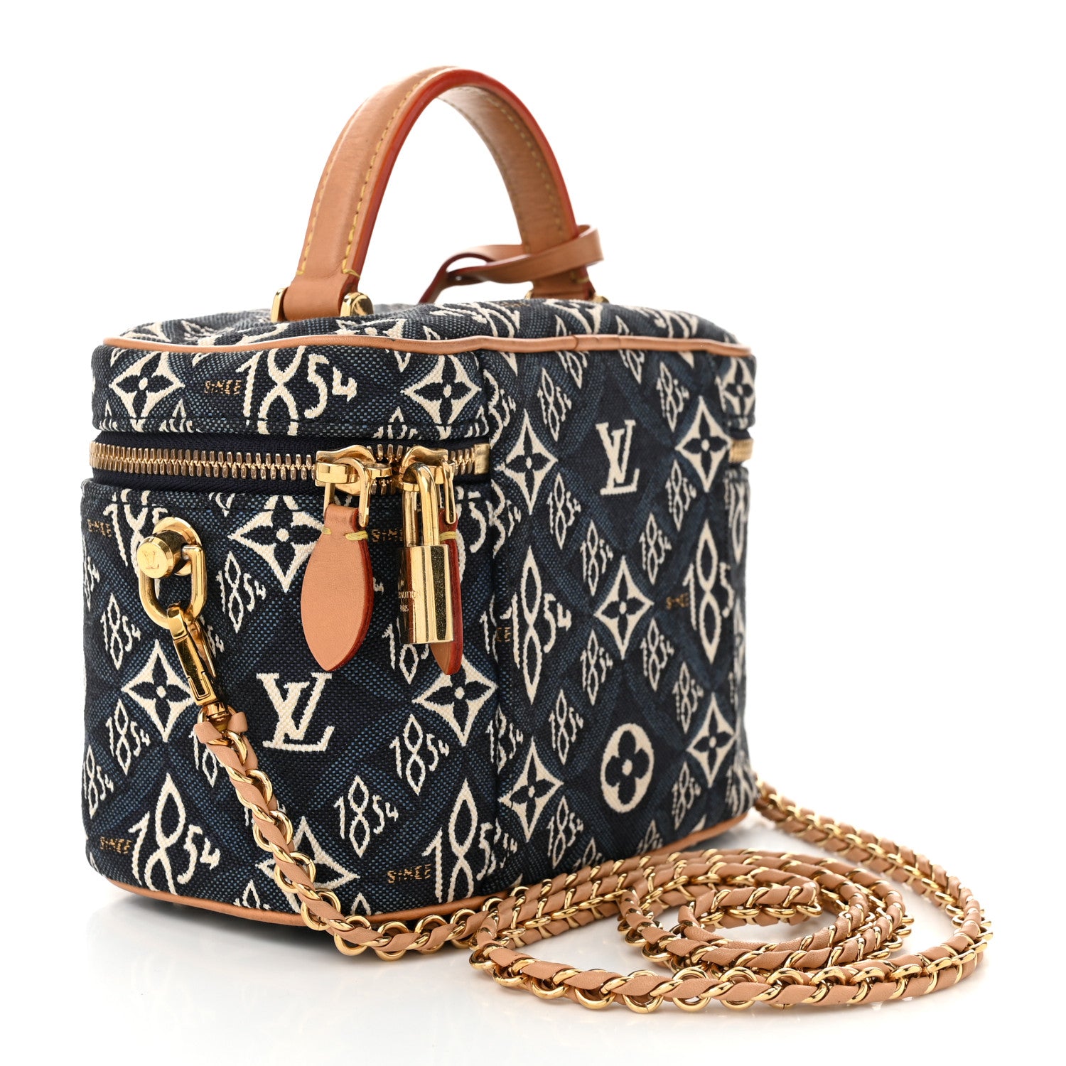 Louis Vuitton Jacquard Since 1854 Vanity PM Blue 3 of 10