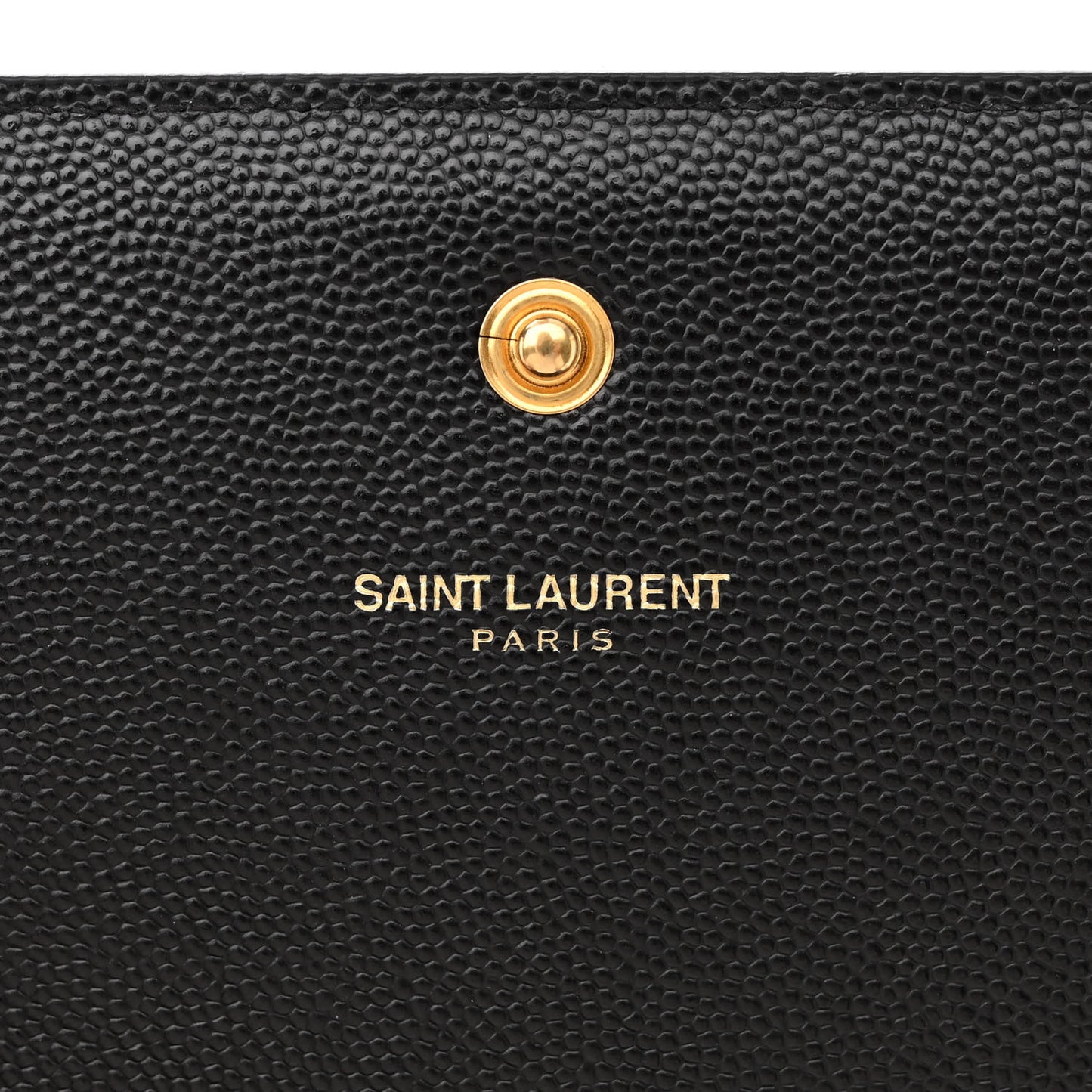 Grain De Poudre Monogram Chain Wallet Black