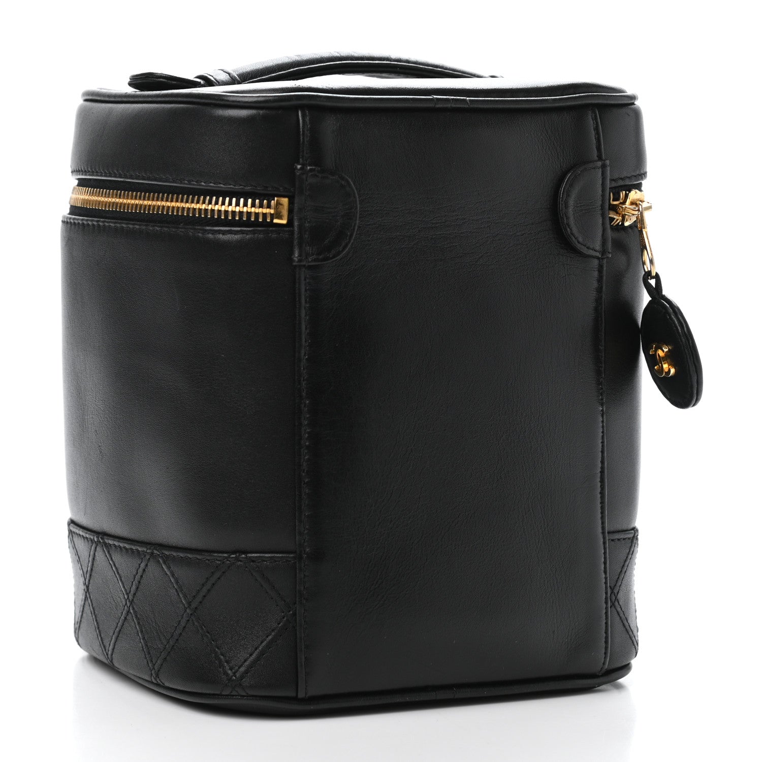 Chanel Lambskin Vanity Cosmetic Case Black 2 of 4