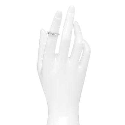 Tiffany Platinum Diamond .22ctw Half Circle Wedding Band Ring 46 3.75 2 of 4