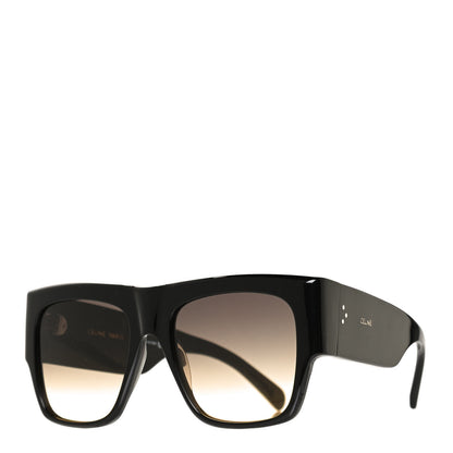 Celine Acetate Rectangular Sunglasses CL4056IN Black 1 of 8