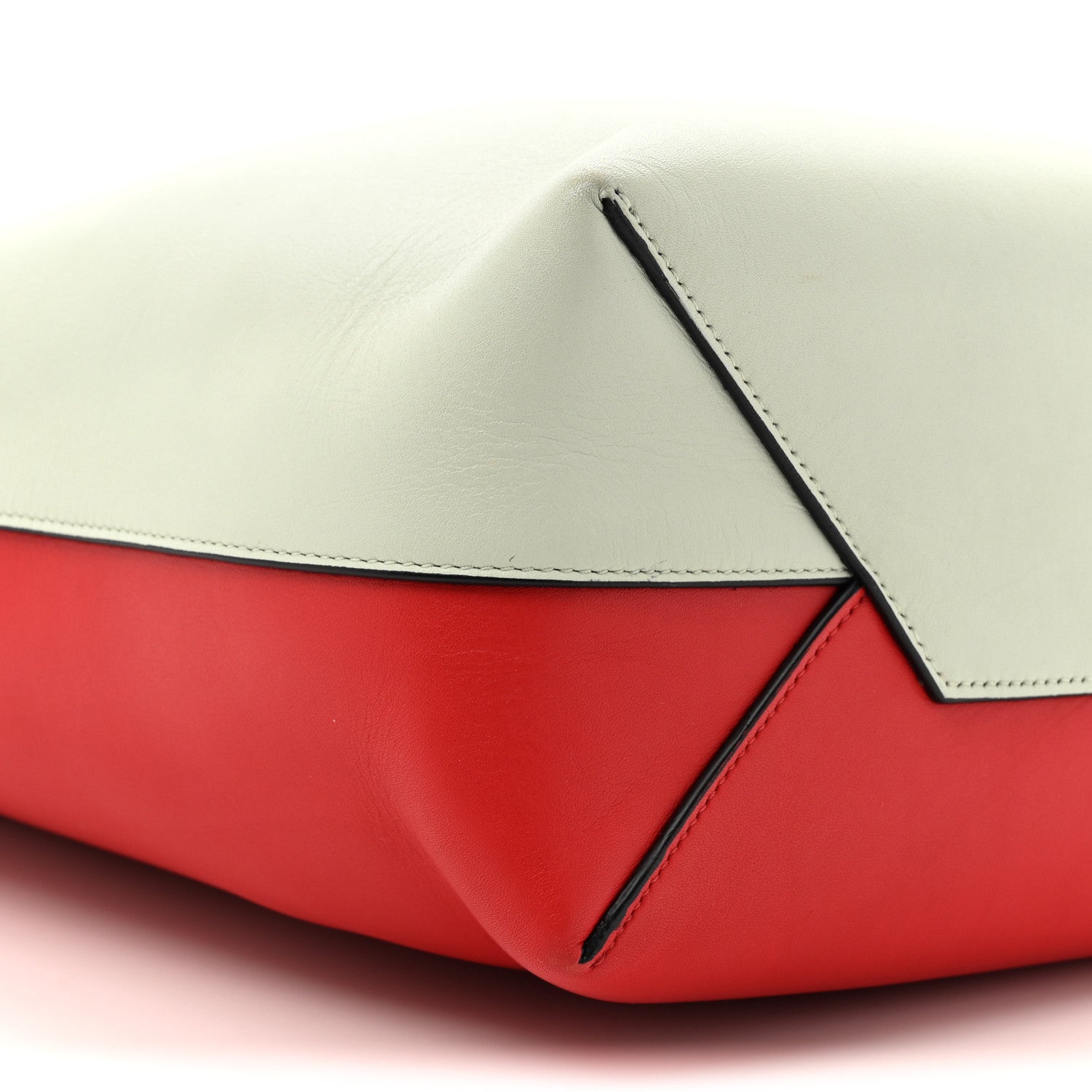 Celine Shiny Smooth Calfskin Small Twisted Cabas Jade Bright Red 10 of 12