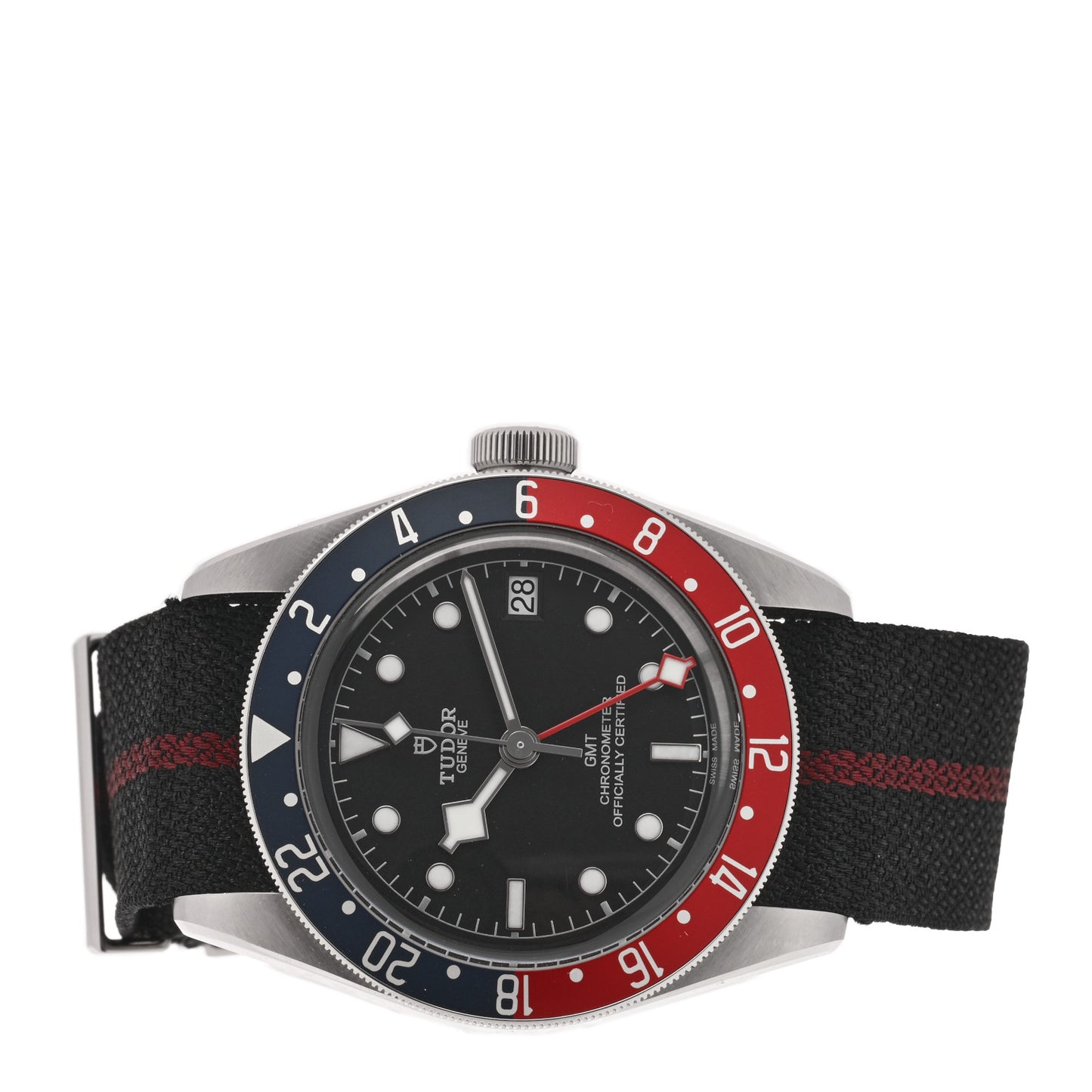 Stainless Steel Fabric 41mm Black Bay GMT Automatic Watch Black 79830RB