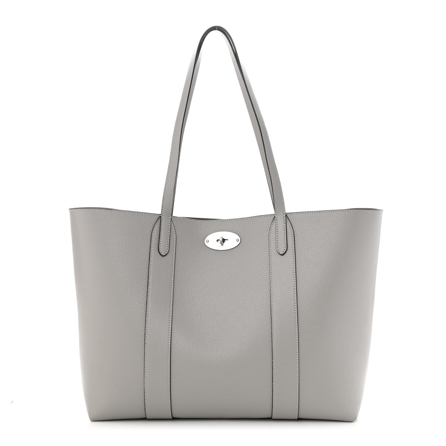 Mulberry Small Classic Grain Bayswater Tote Pale Grey 3 of 12