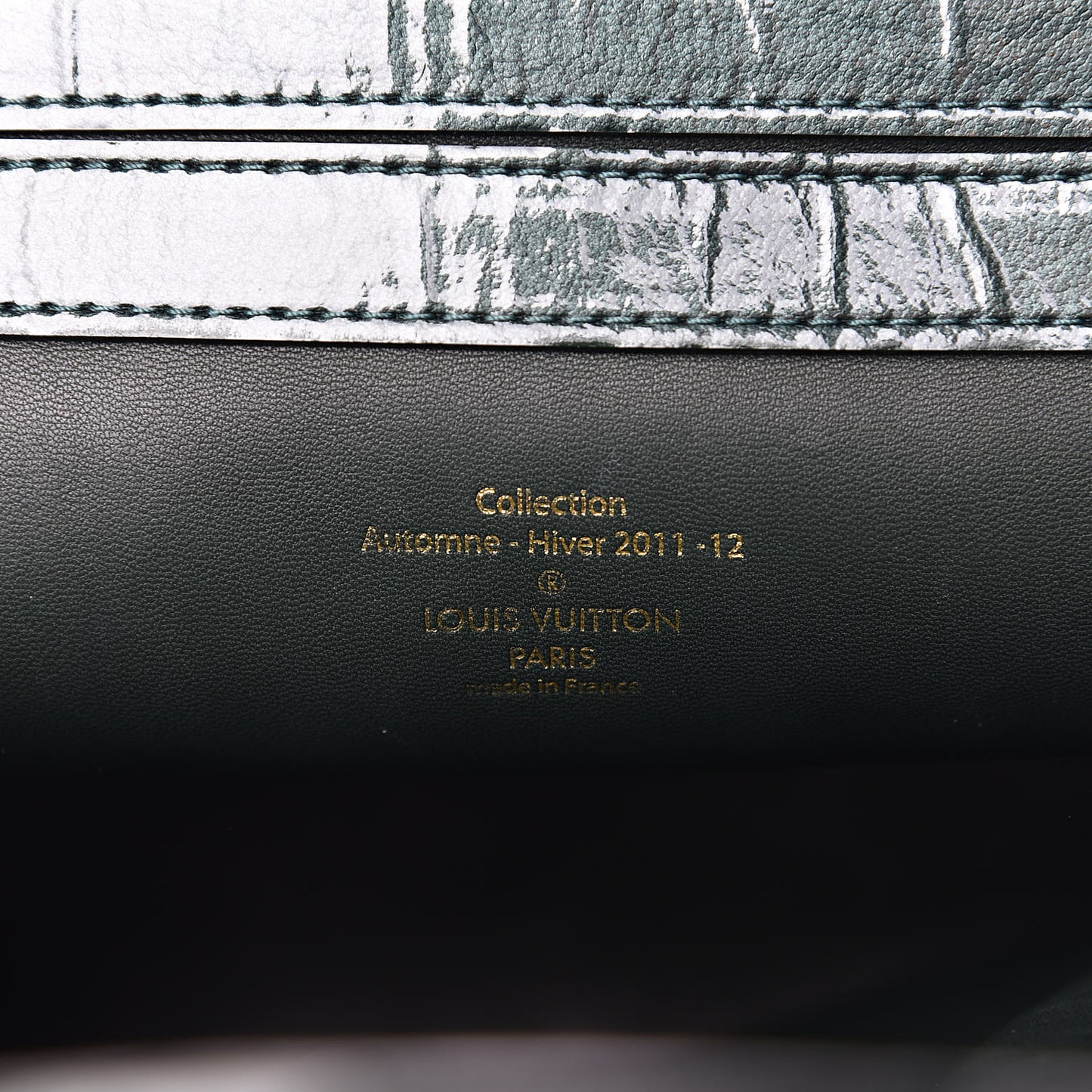 Patent Lambskin Fascination Lockit Vert Fonce