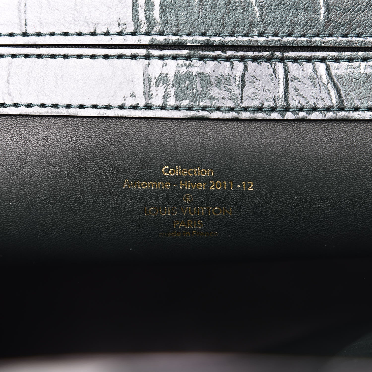 Louis Vuitton Patent Lambskin Fascination Lockit Vert Fonce 6 of 11