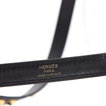 Hermes Swift 16mm Mini Dog Carres Bag Strap Black 5 of 6