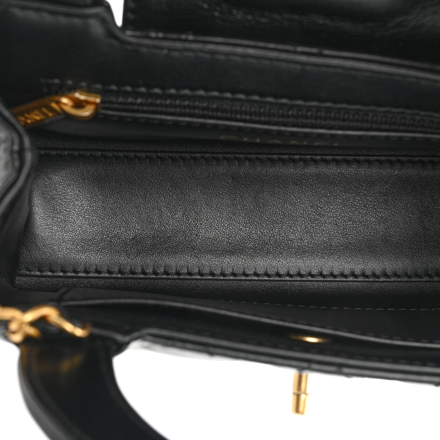 Chanel Shiny Aged Calfskin Quilted Nano Kelly Shopper Black 5 of 10