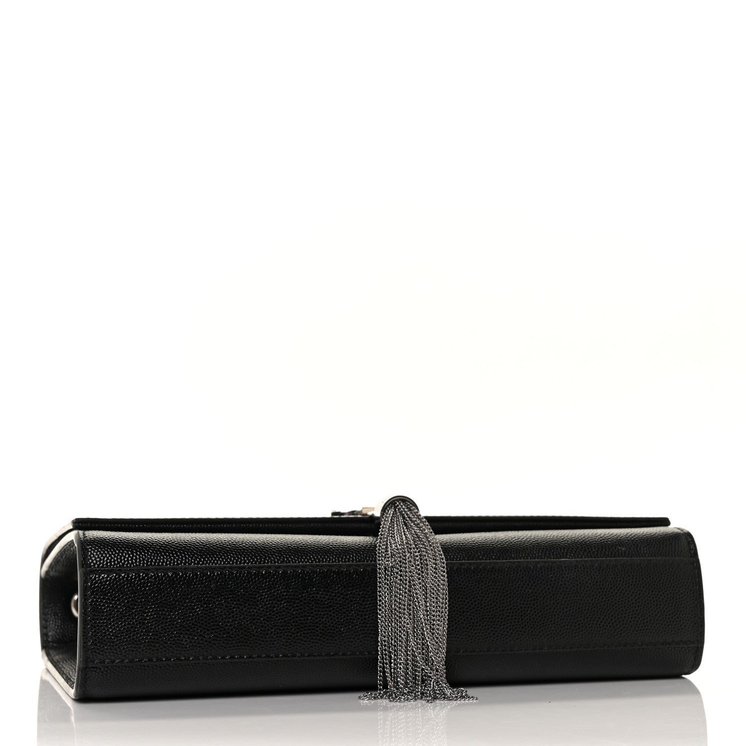 Saint Laurent Grain De Poudre Medium Classic Monogram Kate Tassel Satchel Black 3 of 9