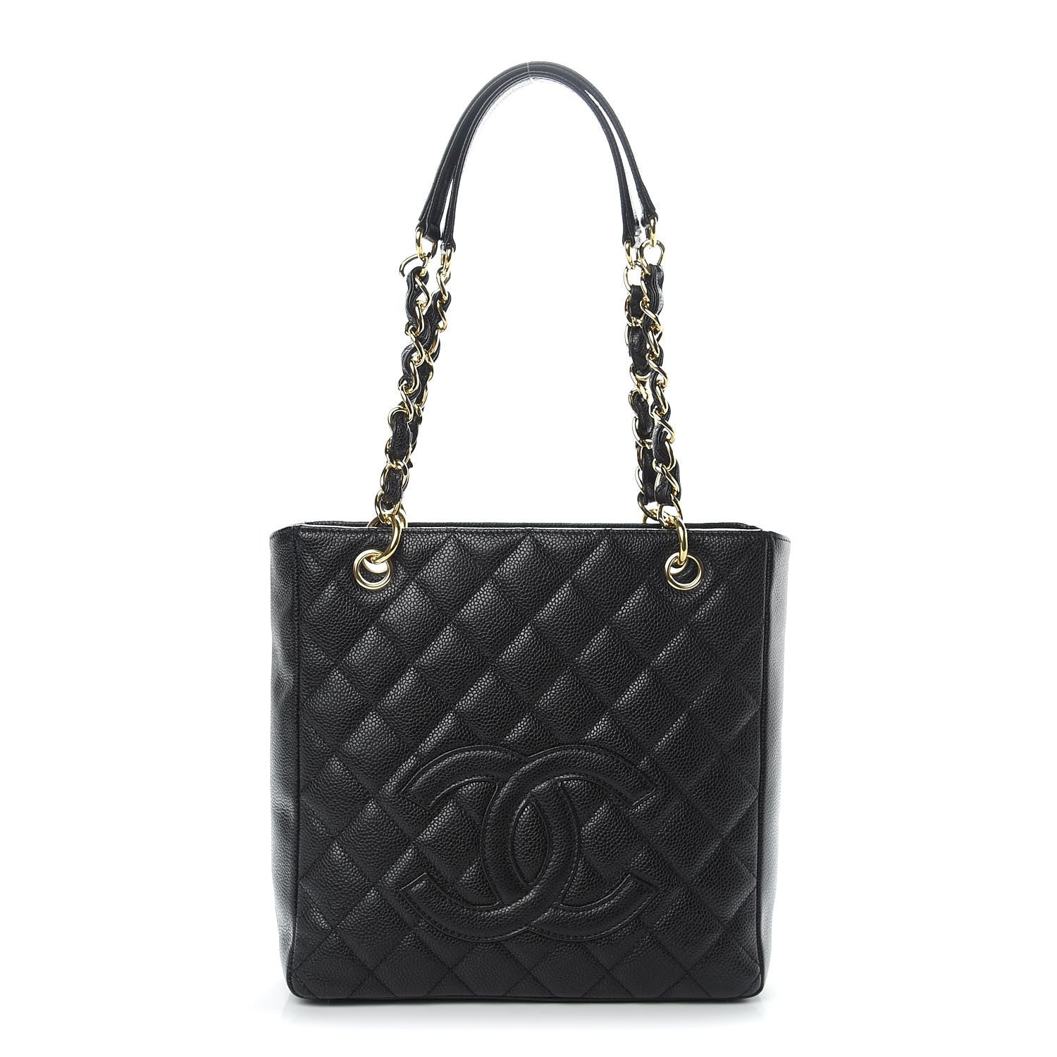 Chanel Caviar Petit Shopping Tote PST Black 1 of 12