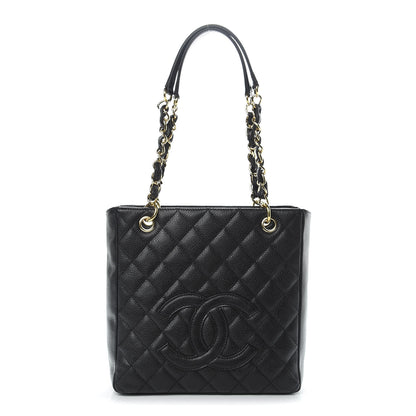 Chanel Caviar Petit Shopping Tote PST Black 1 of 12