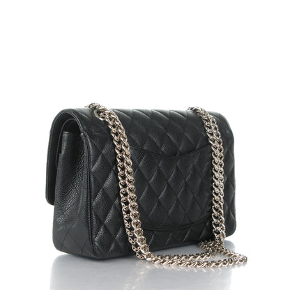Chanel Caviar Quilted Medium Double Flap Bijoux Chain Black 3 of 8