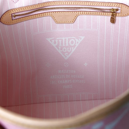 Louis Vuitton Monogram Giant By The Pool Neverfull MM Light Pink 6 of 12