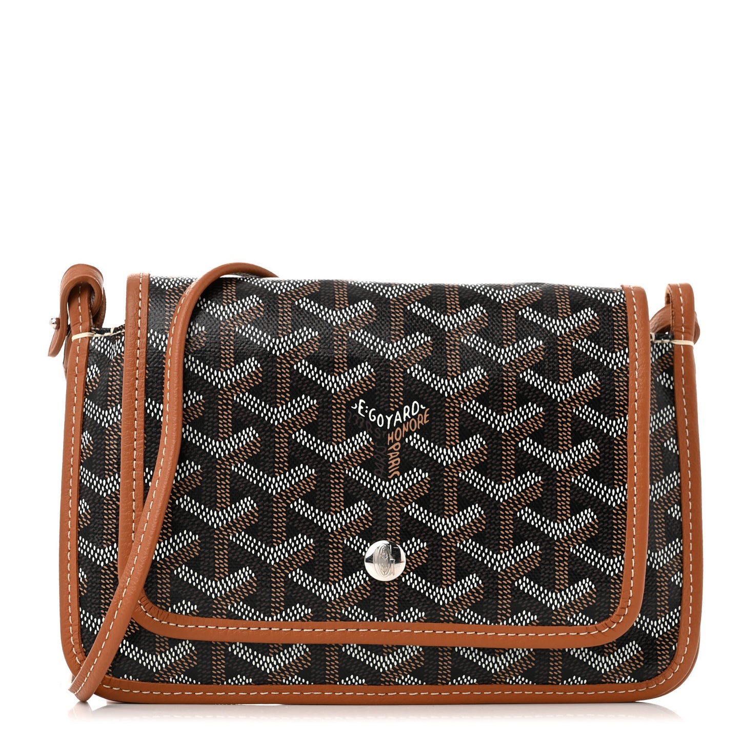Goyardine Plumet Wallet Clutch Black Gold
