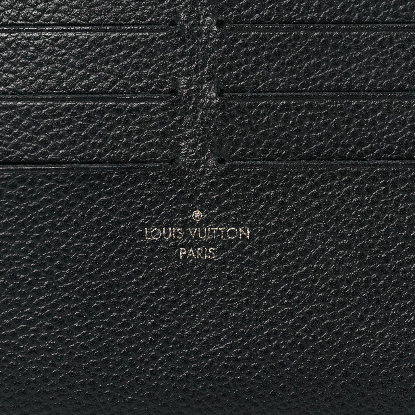 Calfskin Felicie Chain Wallet Card Holder Insert Black