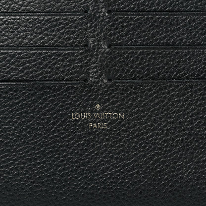 Louis Vuitton Calfskin Felicie Chain Wallet Card Holder Insert Black 6 of 7