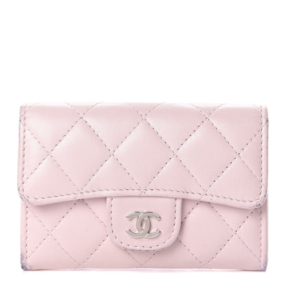 Chanel Lambskin Quilted Card Holder Light Pink 1 of 13