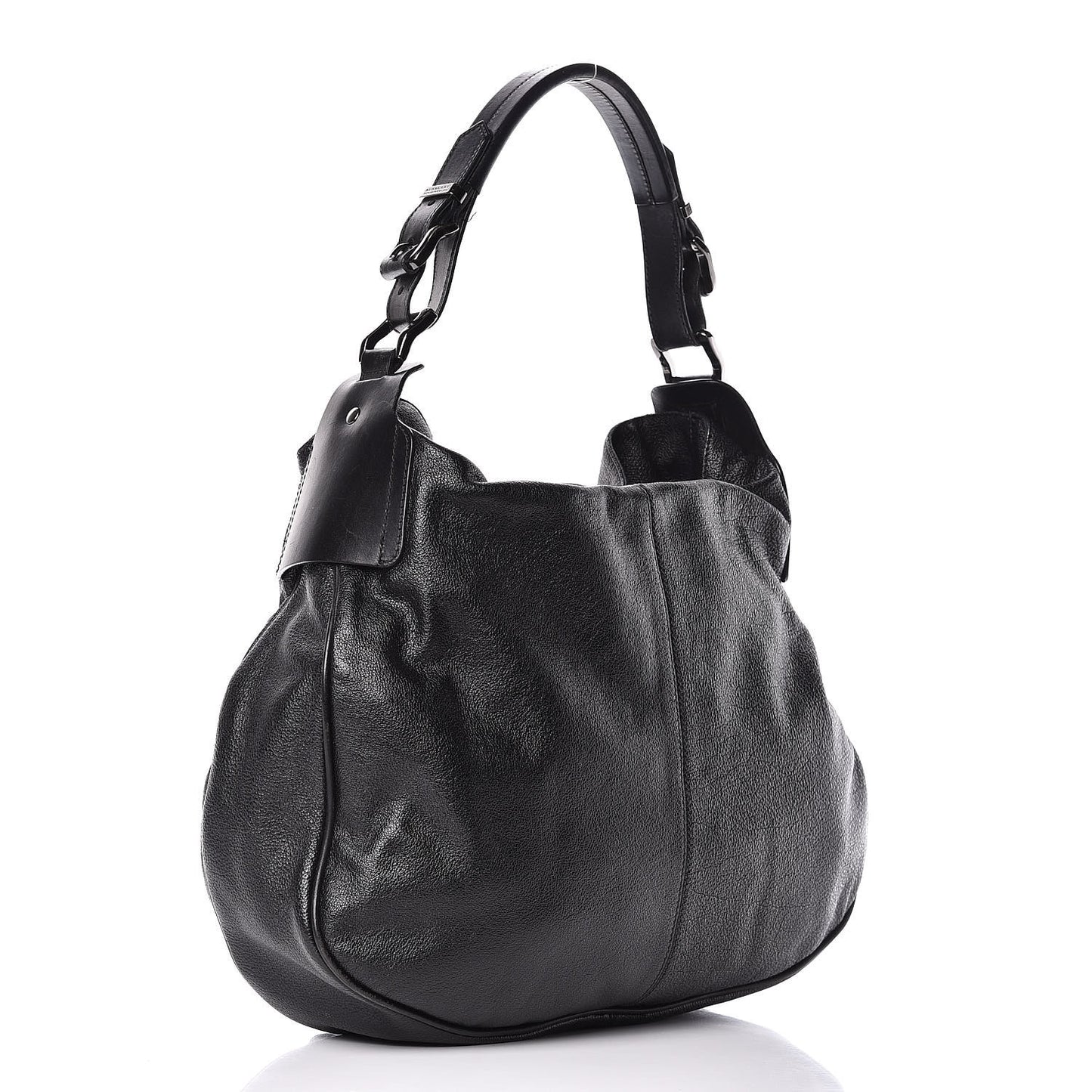 Calfskin Hobo Black