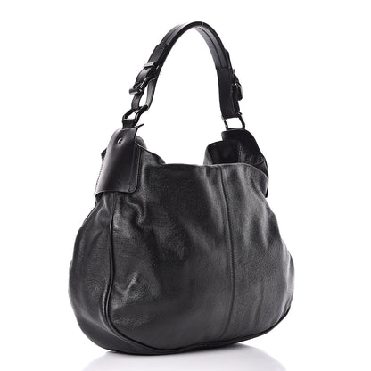 Burberry Calfskin Hobo Black 3 of 13