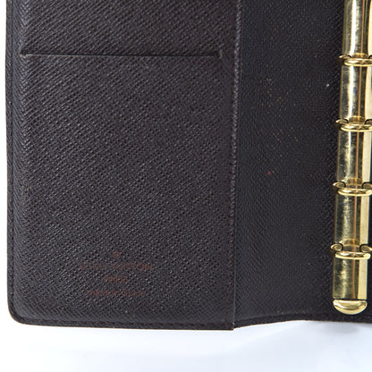 Louis Vuitton Damier Ebene Small Ring Agenda Cover 7 of 10