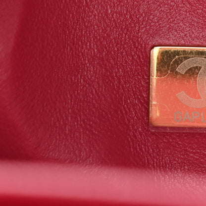 Chanel Caviar Quilted Small Double Flap Dark Pink 7 of 9