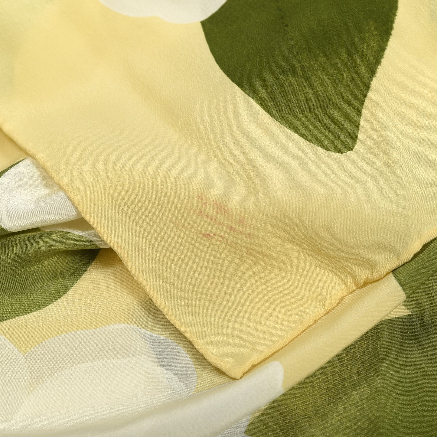 Silk Camellia Flower Scarf Light Yellow