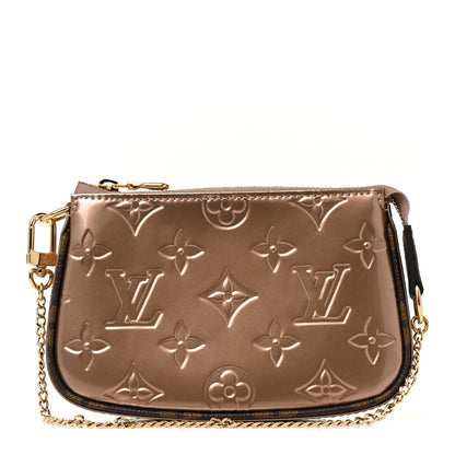 Louis Vuitton Metallic Vernis Mini Pochette Accessories Rose Gold 1 of 7