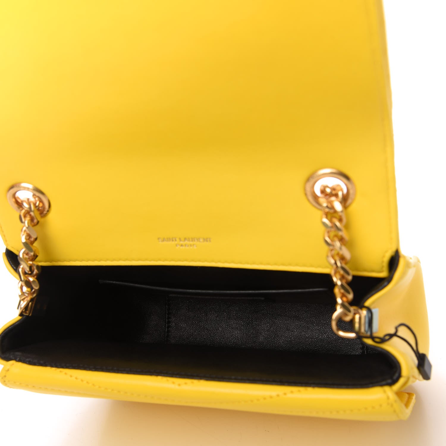 Saint Laurent Lambskin Matelasse Chevron Monogram Small Sulpice Bag Mimosa 5 of 10