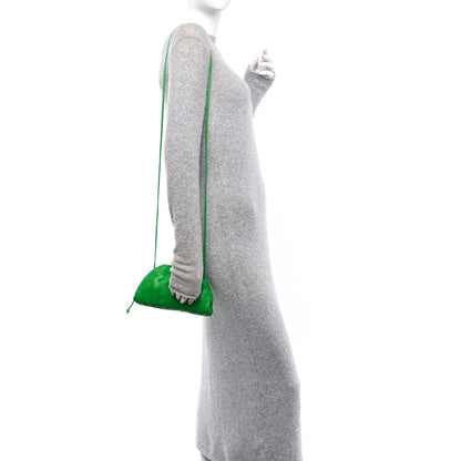 Bottega Veneta Nappa Intrecciato The Mini Pouch Clutch Parakeet 2 of 11
