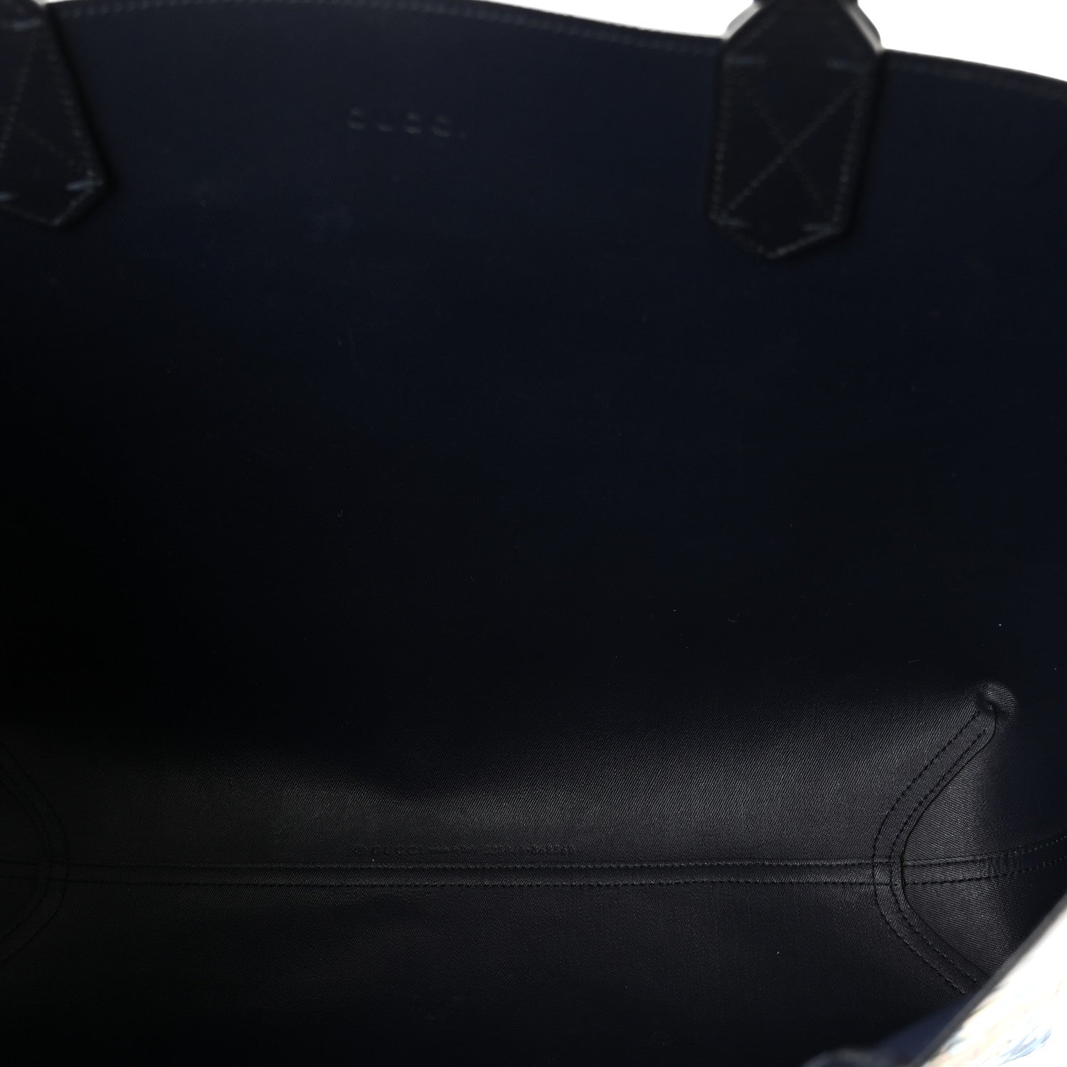Gucci GG Supreme Monogram Blooms Medium Reversible Tote Beige Blue