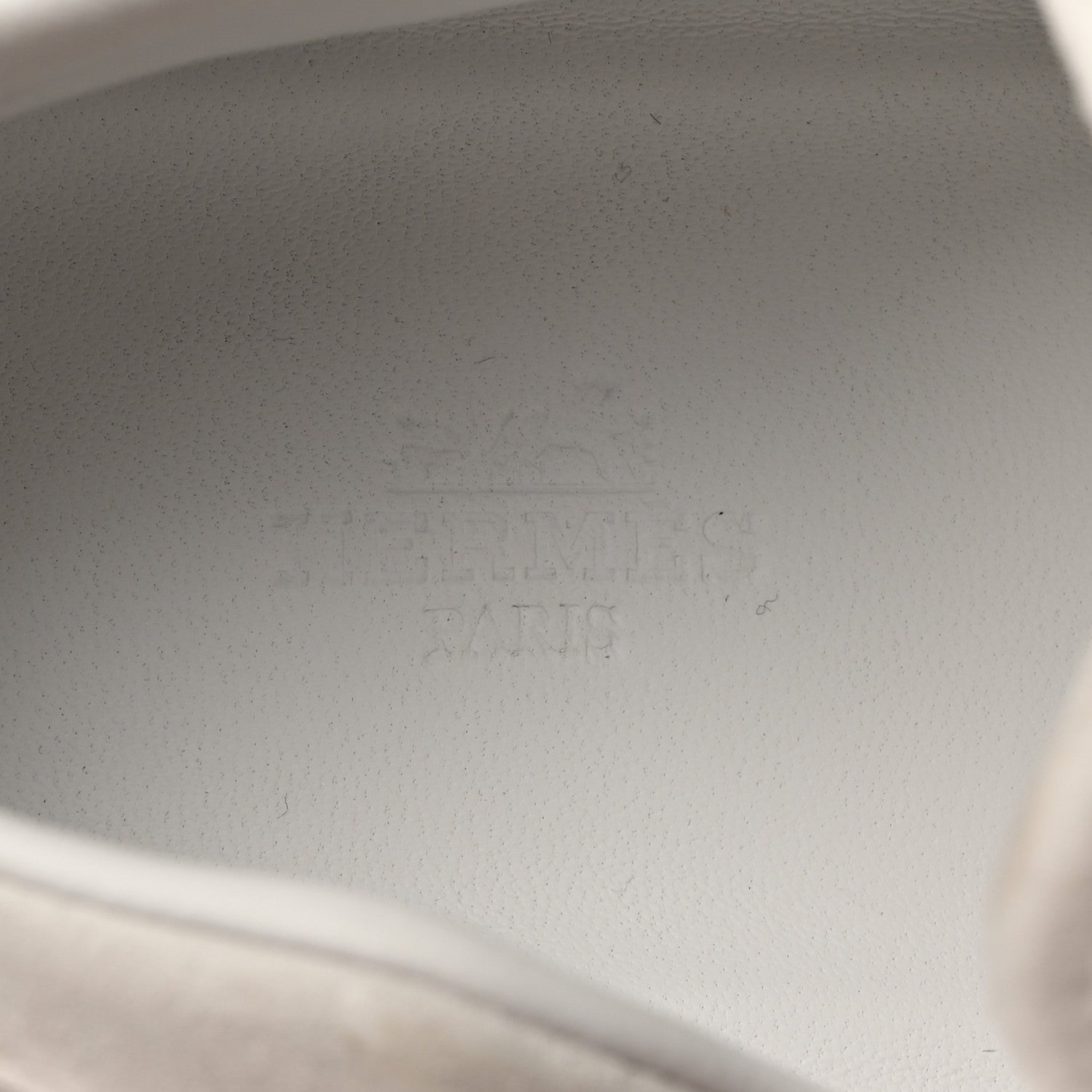 Hermes Suede Goatskin Knit H Sneakers 38 White 6 of 9