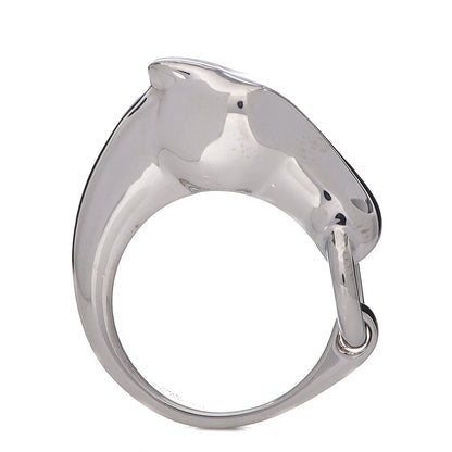 Hermes Sterling Silver PM Galop Ring 53 6.25 4 of 9