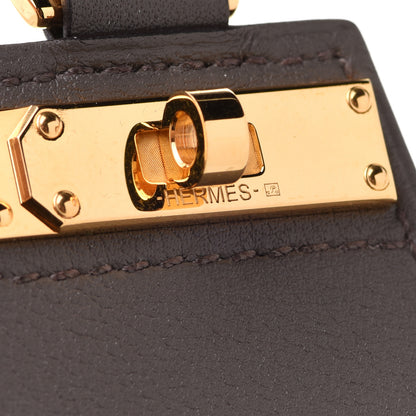 Hermes Swift Small Monpetitkelly Pendant Necklace Etain 5 of 8