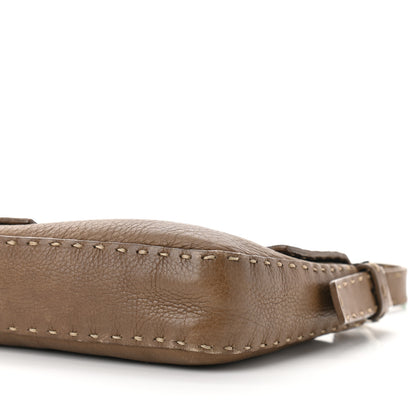 Fendi Calfskin Romano Selleria Baguette Brown 14 of 14