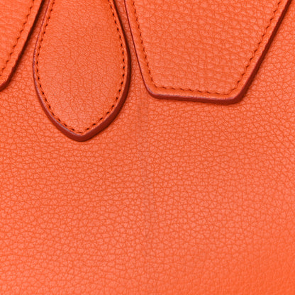 Celine Crisped Calfskin Small Tie Knot Tote Bright Orange 15 of 15