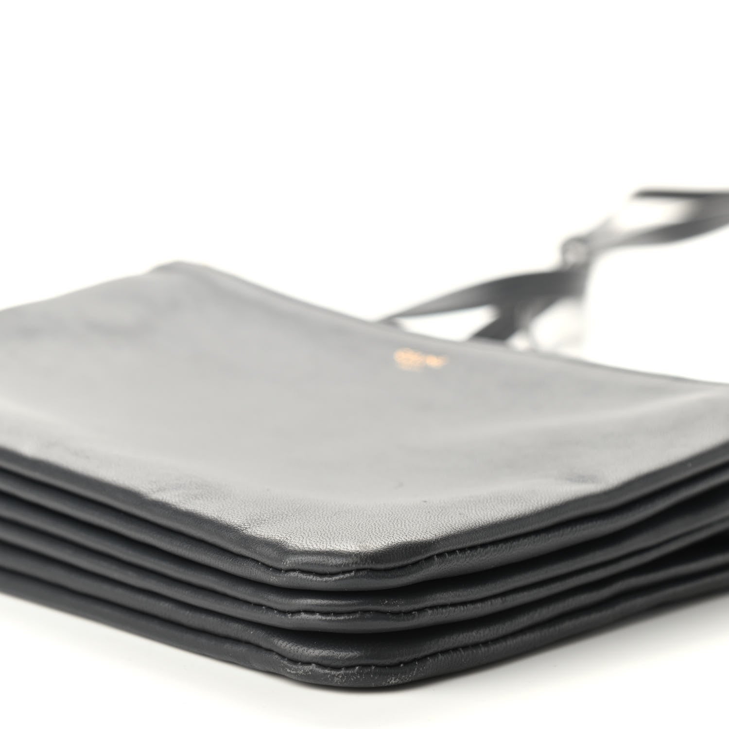 Celine Lambskin Small Trio Crossbody Bag Grey 15 of 15