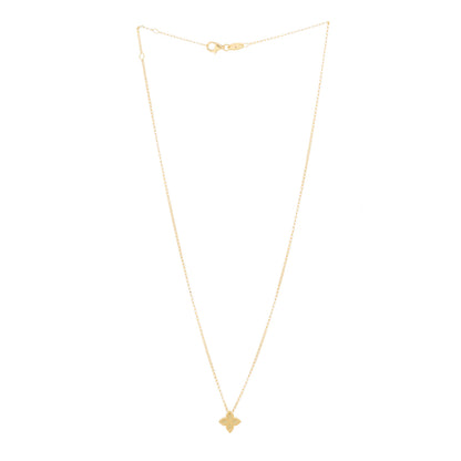 Roberto Coin 18K Yellow Gold Small Princess Flower Pendant Necklace 3 of 6