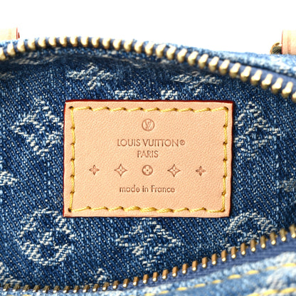 Louis Vuitton Monogram Denim Nano Speedy Blue 6 of 9