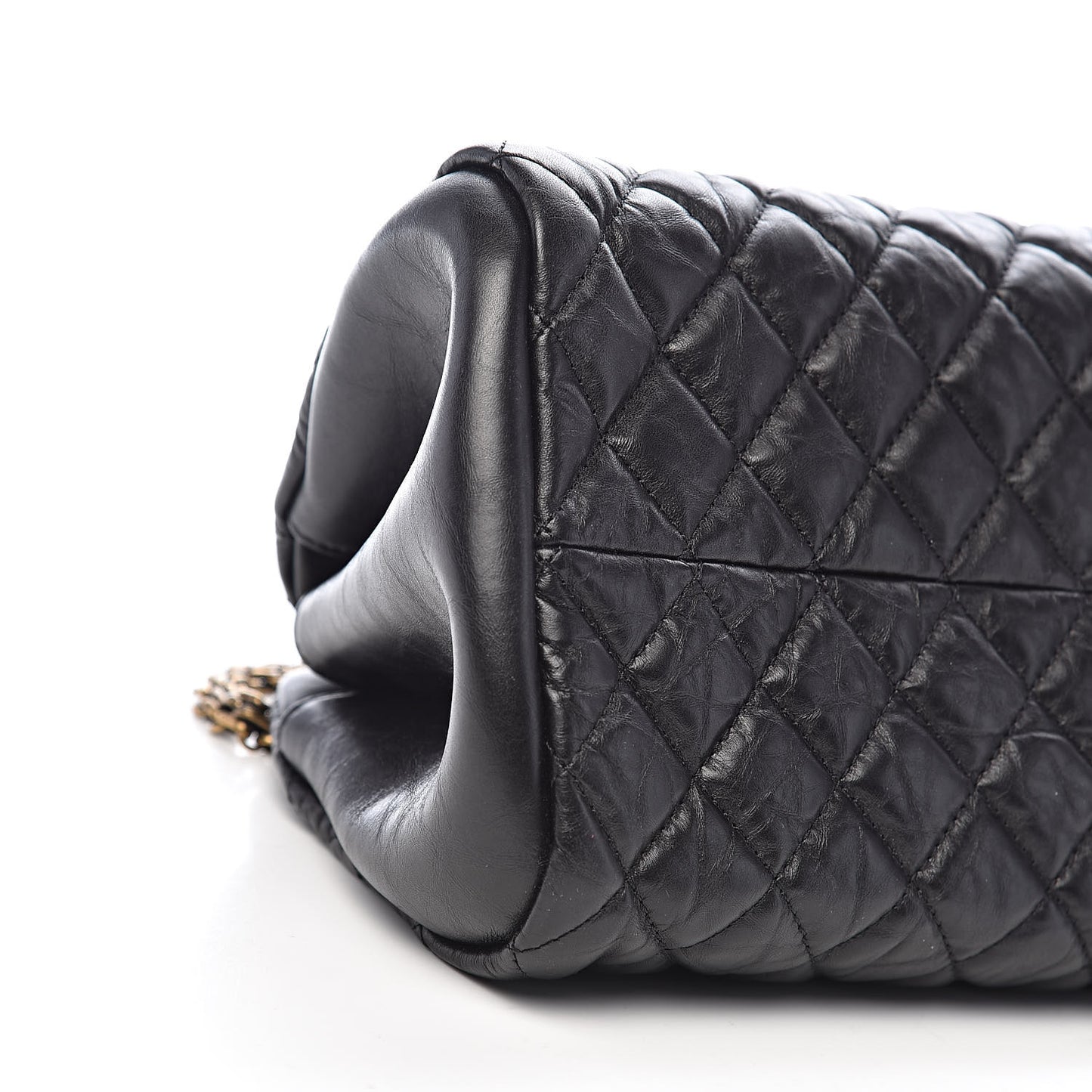 Aged Calfskin Medium Just Mademoiselle Black