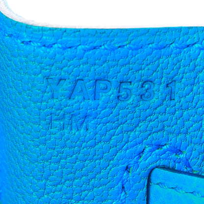 Hermes Epsom Kelly Sellier 32 Bleu Frida 7 of 11