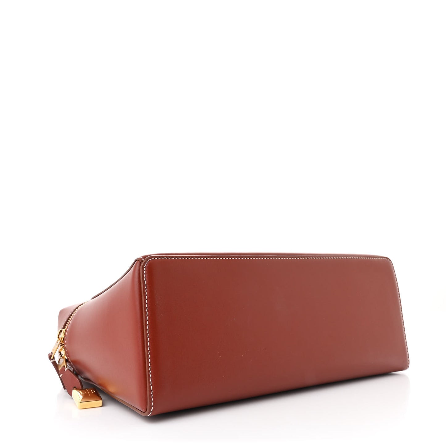 Saddle Calfskin Extra Bag L27 Deep Kummel