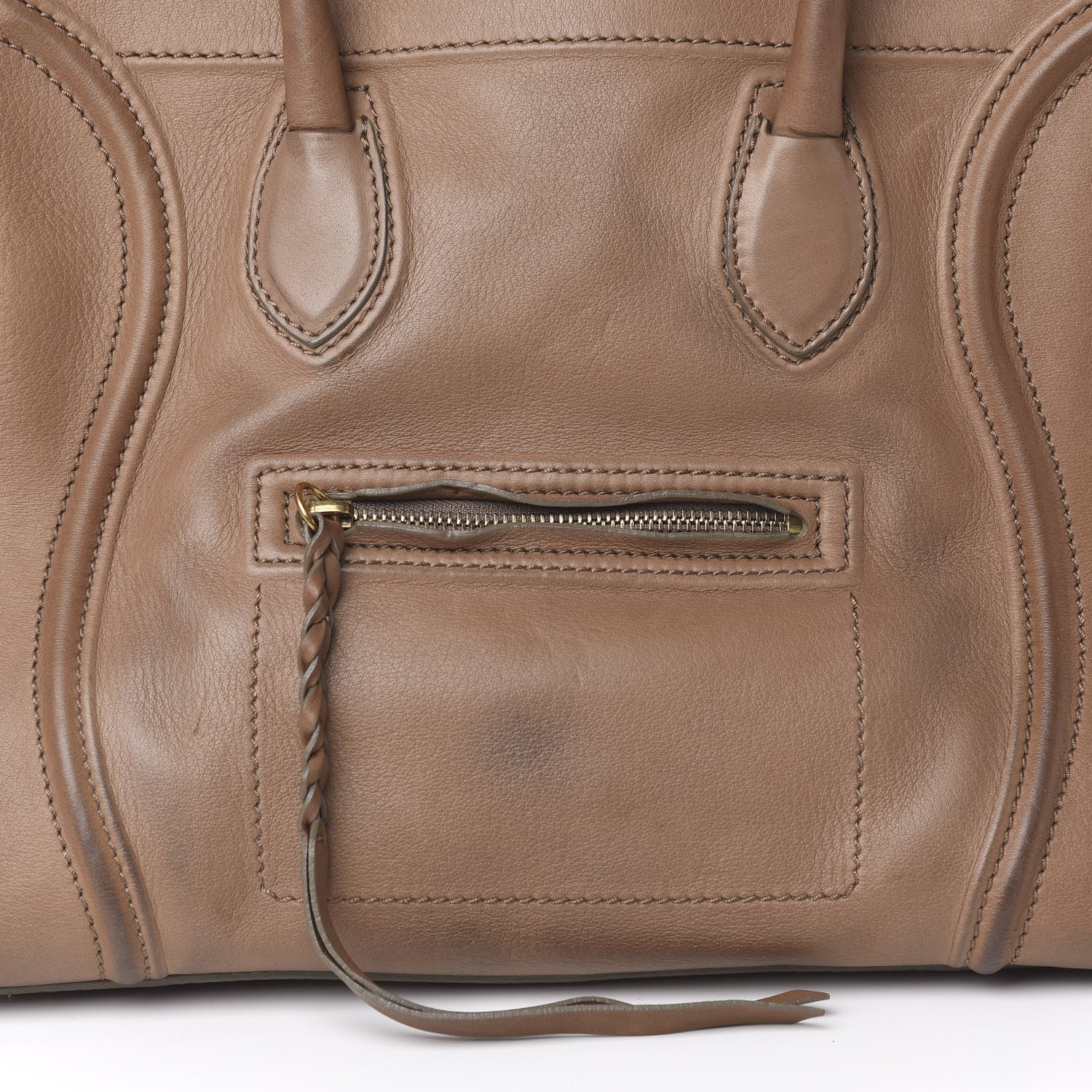 Celine Supple Calfskin Medium Phantom Luggage Taupe 11 of 23