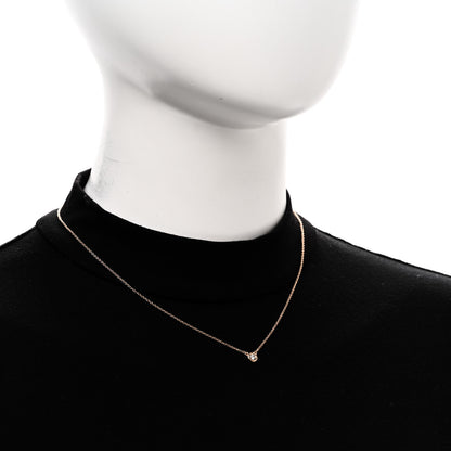 Tiffany 18K Rose Gold Diamond .10ct Elsa Peretti Diamonds by the Yard Pendant Necklace 2 of 5
