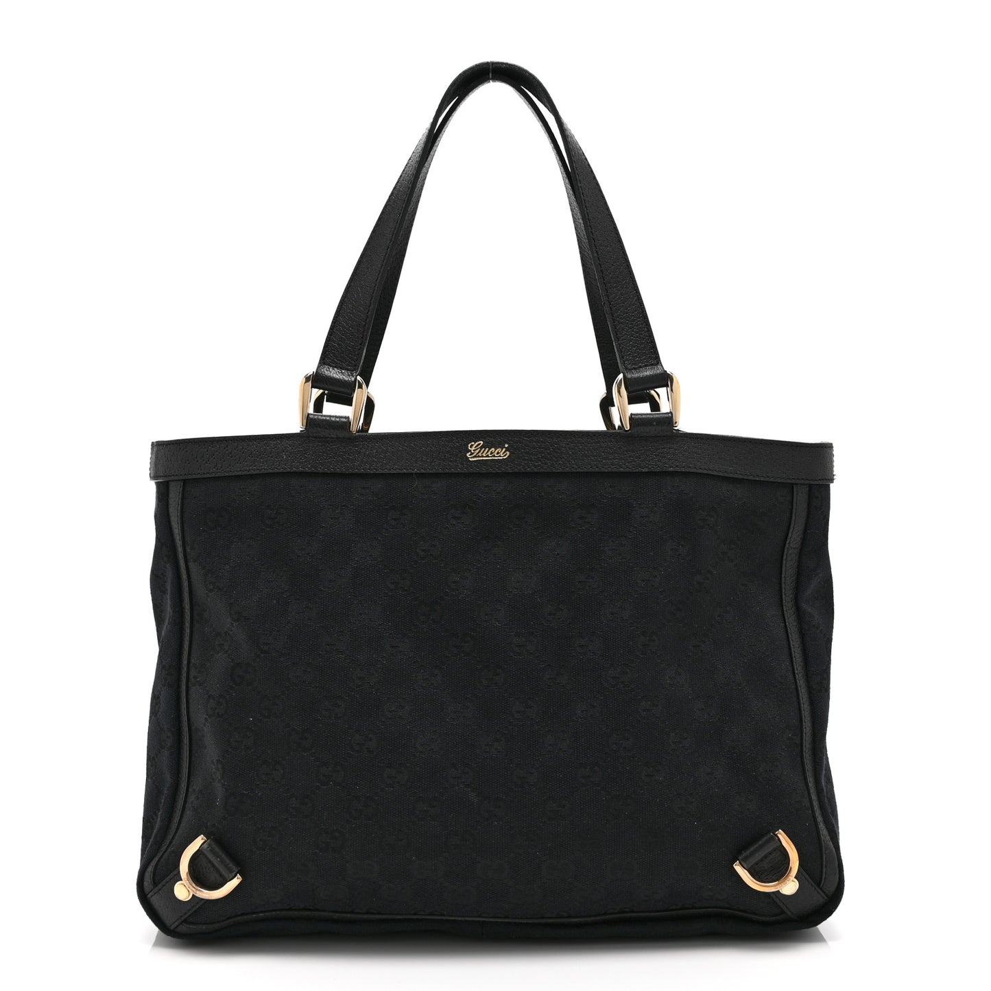 Monogram Medium Abbey  Tote Black