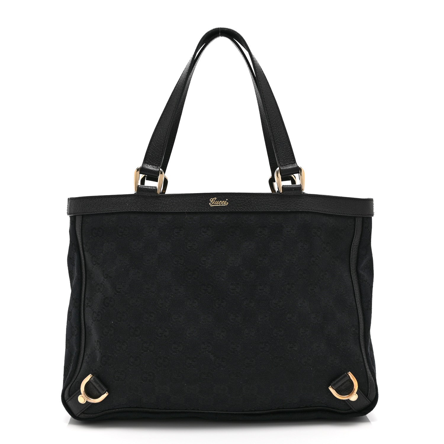 Gucci Monogram Medium Abbey  Tote Black 1 of 12